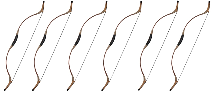 Mongolian style recurve bow